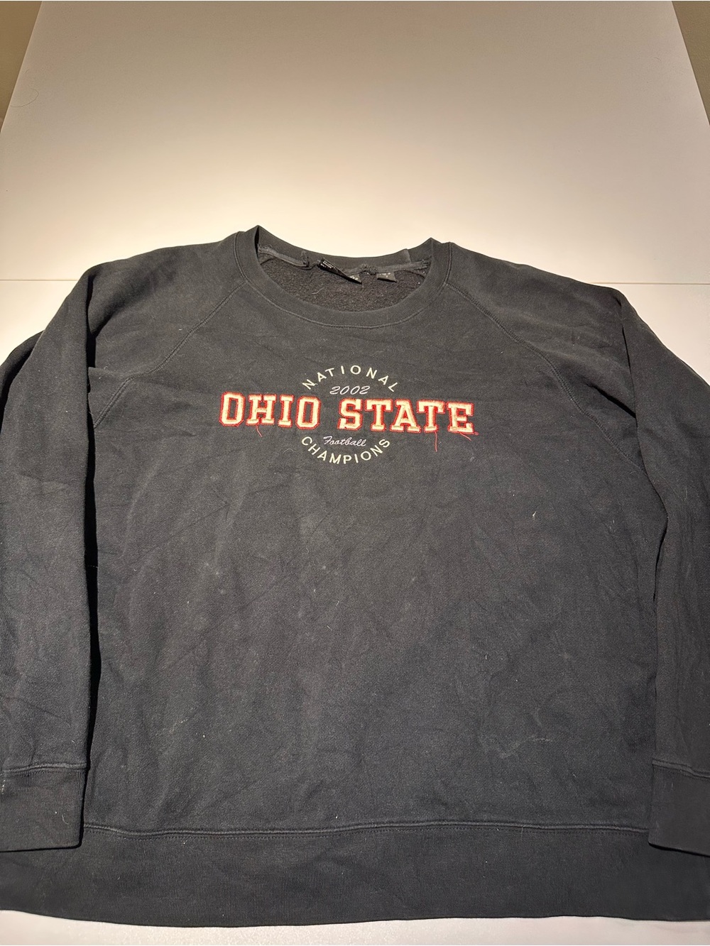 Ohio State Black Crewneck Sweatshirt - National Champions Graphic